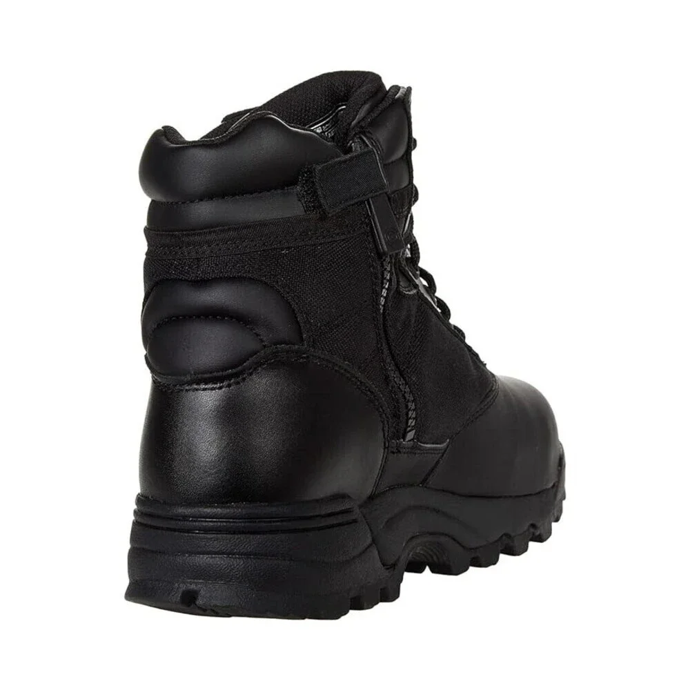 Original S.W.a.T. Classic 6 Men's 4 Black Leather Safety Toe Work Boots ZPO2457